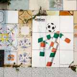 ...alcune delle quali compongono la figura di �Ciao�, la mascotte di Italia 90